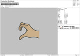 Aladin Hands V2 Embroidery File 6 sizes