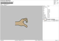 Aladin Hands V1 Embroidery File 6 sizes