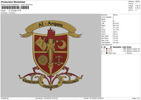 Al Arqam Embroidery File 6 sizes