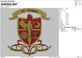 Al Arqam Embroidery File 6 sizes