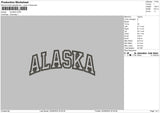 Alaskatext Embroidery File 6 sizes