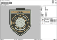 Alchemisttext Embroidery File 6 sizes
