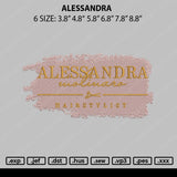 Alessandra Embroidery Fle 6 sizes