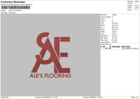 Ale's Flooring Embroidery File 5 sizes