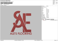 Ale's Flooring Embroidery File 5 sizes