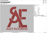 Ale's Flooring Embroidery File 5 sizes