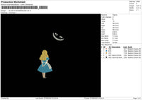 Alice In Wonderland 002 Embroidery File 5 sizes