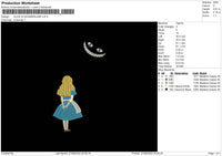 Alice In Wonderland 002 Embroidery File 5 sizes