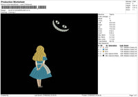 Alice In Wonderland 002 Embroidery File 5 sizes