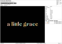 A Little Grace Embroidery File 5 sizes