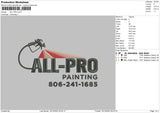 All Pro Embroidery File 6 sizes