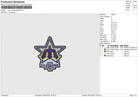 ALL STAR GAME Embroidery File 6 size