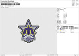 ALL STAR GAME Embroidery File 6 size