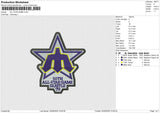 ALL STAR GAME Embroidery File 6 size