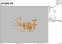 All Glory Embroidery File