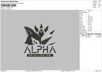 Alpha Text 02 Embroidery File 6 sizes