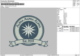 Alphacircle 01 Embroidery File 6 sizes