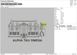 Alpha Tau Embroidery File 6 sizes