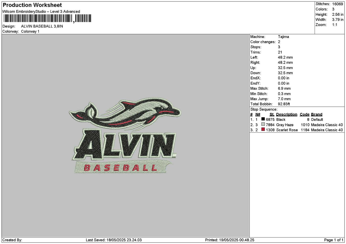 Alvintext Embroidery File 6 sizes