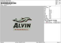 Alvintext Embroidery File 6 sizes