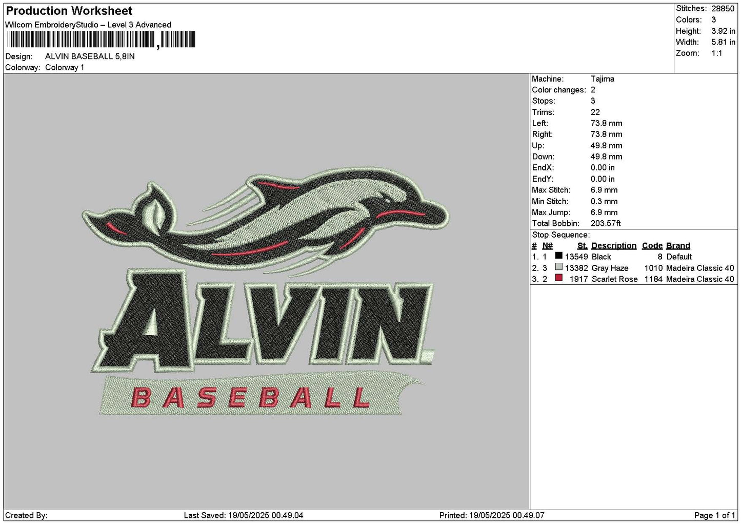 Alvintext Embroidery File 6 sizes