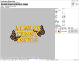 Always Sunny Embroidery File 4 size