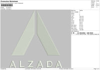 Alzada Embroidery File 5 size