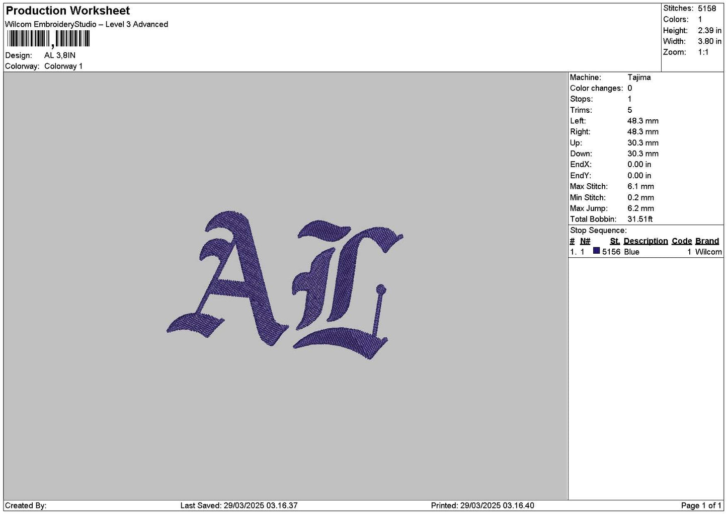 Rithaltext Embroidery 4 Files