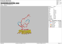 Amazing Spiderman Embroidery File 5 sizes