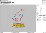 Amazing Spiderman Embroidery File 5 sizes