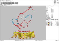 Amazing Spiderman Embroidery File 5 sizes