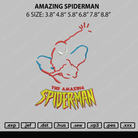 Amazing Spiderman Embroidery File 5 sizes