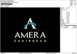 Ameratext 001 Embroidery File 6 sizes