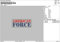 Americantext 2103 Embroidery File 6 sizes