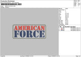 Americantext 2103 Embroidery File 6 sizes