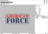 Americantext 2103 Embroidery File 6 sizes