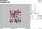 Americatext 1306 Embroidery File 6 sizes