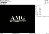 Amg Embroidery File 6 sizes