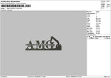 Amgtext Embroidery File 6 sizes