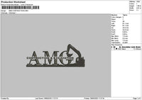 Amgtext Embroidery File 6 sizes