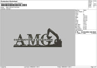 Amgtext Embroidery File 6 sizes