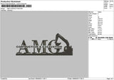 Amgtext Embroidery File 6 sizes