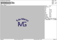 Amgtext Embroidery File 6 sizes