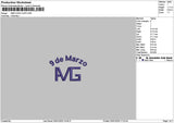 Amgtext Embroidery File 6 sizes