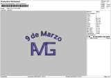 Amgtext Embroidery File 6 sizes
