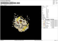 Sweets A Embroidery File 6 sizes
