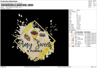 Sweets A Embroidery File 6 sizes