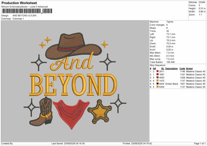 Beyond Text V2 Embroidery Machine Design File 6 sizes