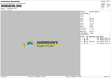 Andersontext Embroidery File 6 sizes