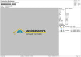 Andersontext Embroidery File 6 sizes